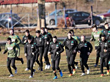 Προπόνηση στο γήπεδο της Ανατολής ο Παναθηναϊκός