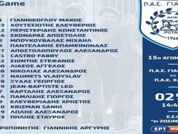 Με Σιόντη και Κάστρο κόντρα στα Χανιά