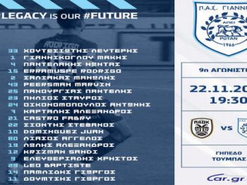 Χωρίς Κάργα και Νάουμετς στην Τούμπα