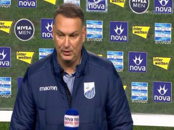 Γρηγορίου: «Μέτριο παιχνίδι, δίκαιο αποτέλεσμα»