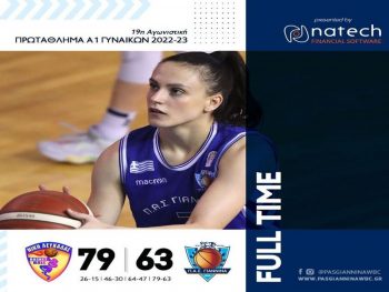 Τέλος στο σερί και ήττα (79-63) από τη Νίκη Λευκάδας για τον ΠΑΣ 