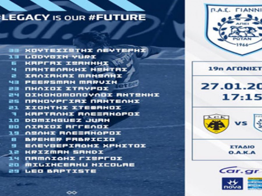 Μέσα ο Λοντίγκιν, εκτός ο Εραμούσπε 